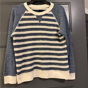MOTHER Navy and White Knit Sweater